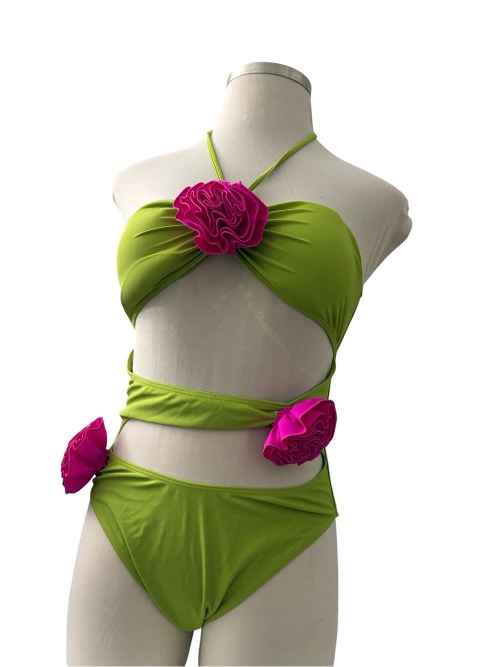Fashion Nova Women’s Positano Views Rosette Swimsuit Size XL NWT - Picture 2 of 12